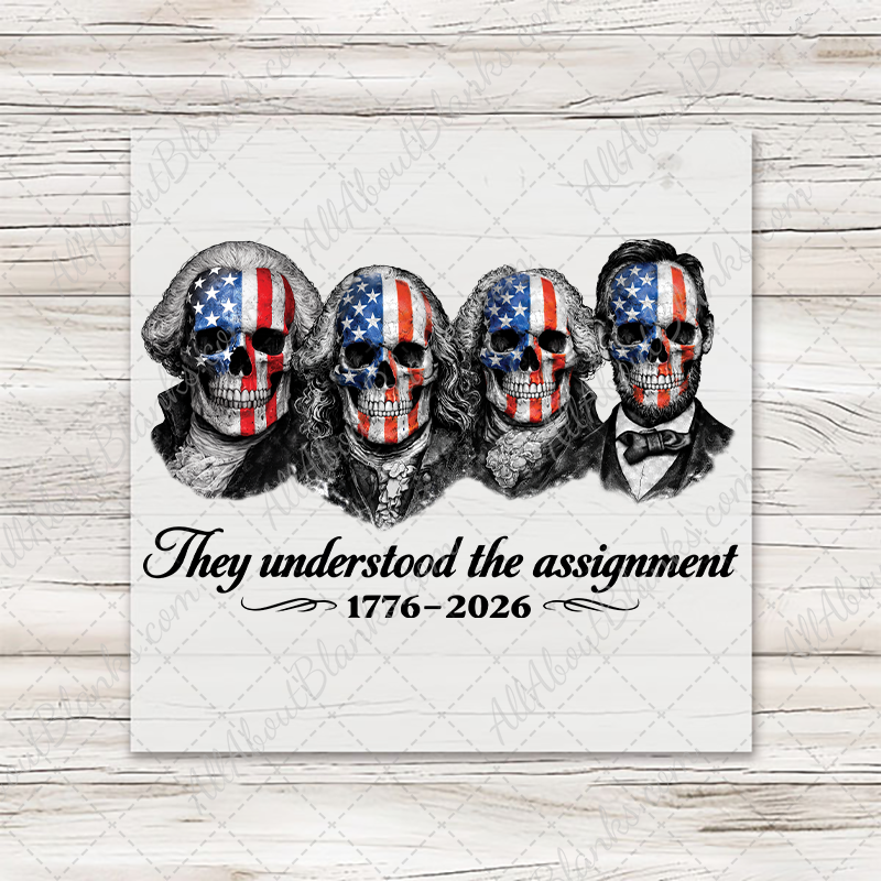 Patriotic Skeletons They Understood The Assignment Transfer - T-SHIRT SIZE