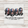 Patriotic Skeletons They Understood The Assignment Transfer - T-SHIRT SIZE