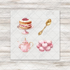 Pink Tea Party 1 - COCKTAIL NAPKIN SIZE