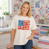 Poppies American Flag Transfer