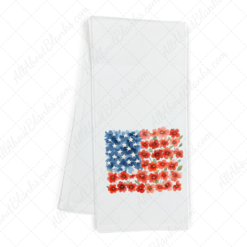 Poppies American Flag Transfer