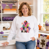Preppy Patchwork Halloween Ghost Transfer