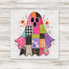 Preppy Patchwork Halloween Ghost Transfer