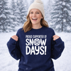 Proud Support Of Snow Days Modern Font Transfer