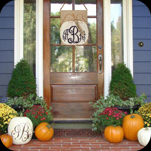 Pumpkin Door Hanger or Wall Hanging