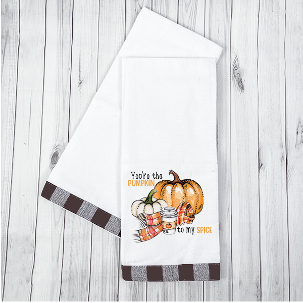 Pumpkin To My Spice - TOWEL DTF Transfer