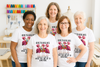 Quiltnanigans Flamingos Transfer - T-SHIRT SIZE
