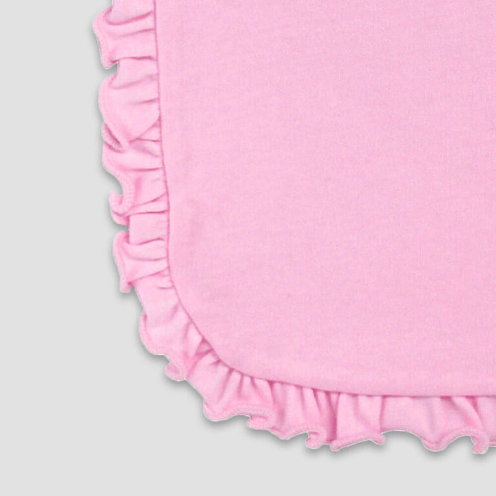 Pink Ruffle Bib Baby Items – All About Blanks