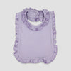 Ruffled Bib and Burp Cloth