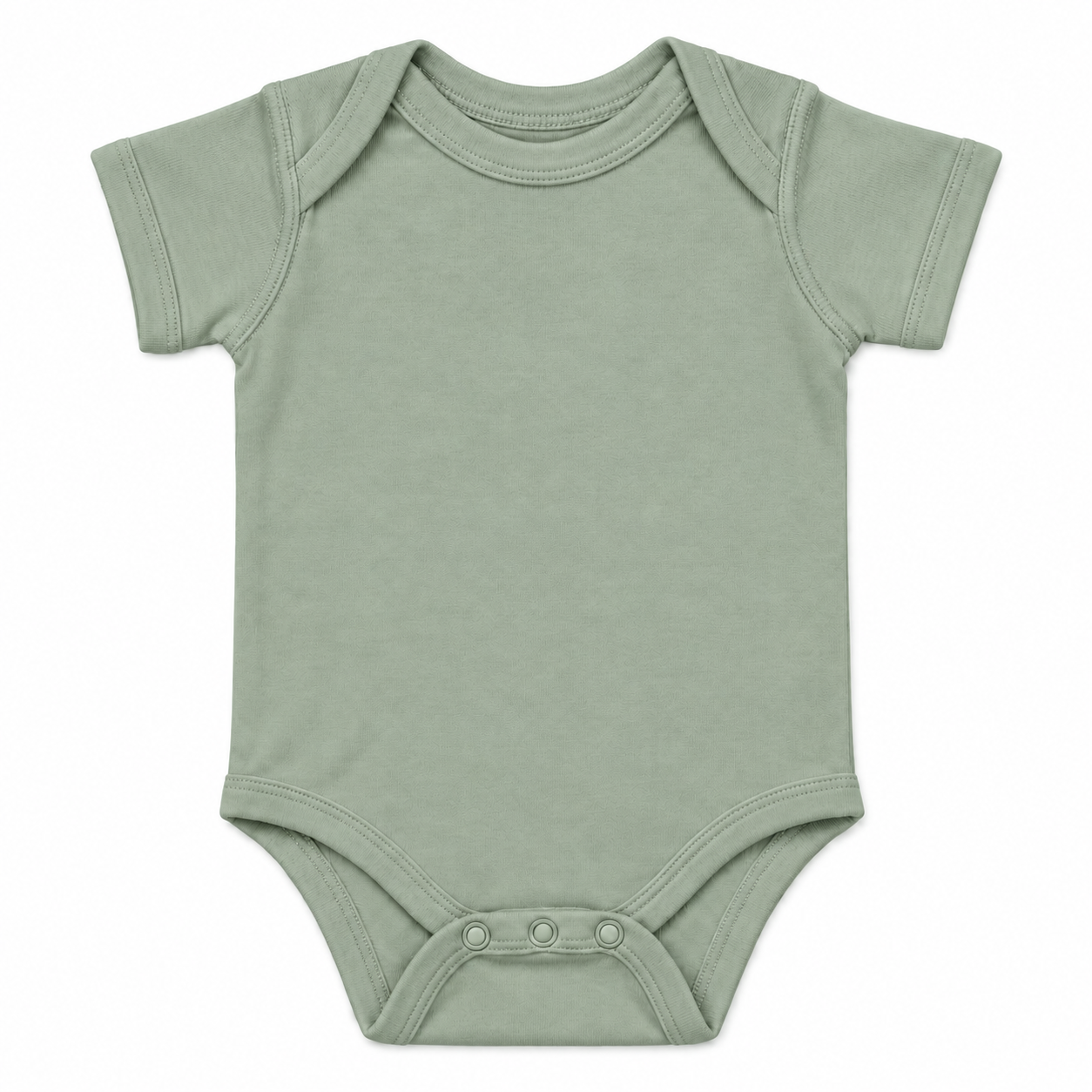 Fine Jersey Ribbed Knit Baby Onesie