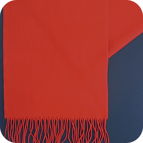 Cashmere Scarf - Red Solid