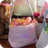 Seersucker Easter Bucket - Purple