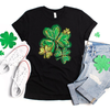 Shamrocks Faux Sequin Transfer - T-SHIRT SIZE
