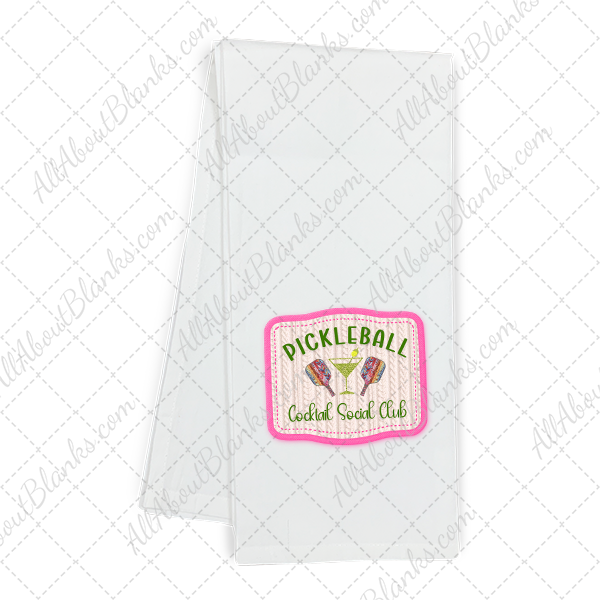 Pickleball Cocktail Club DTF Transfer - TOWEL SIZE