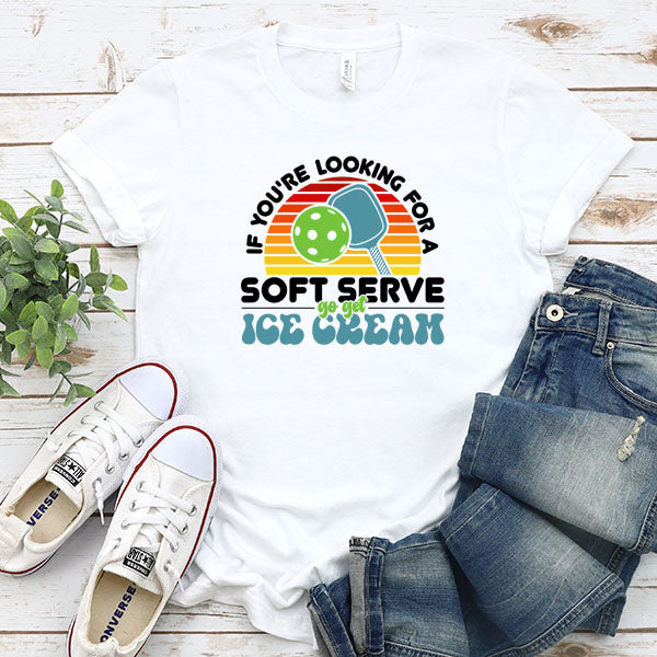 Soft Serve Pickleball DTF Transfer - T-SHIRT SIZE