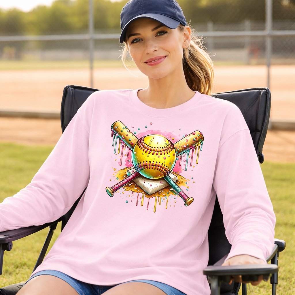 Softball Homeplate Ice Cream Transfer