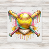 Softball Homeplate Ice Cream Transfer