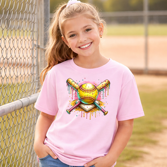 Softball Homeplate Ice Cream Transfer