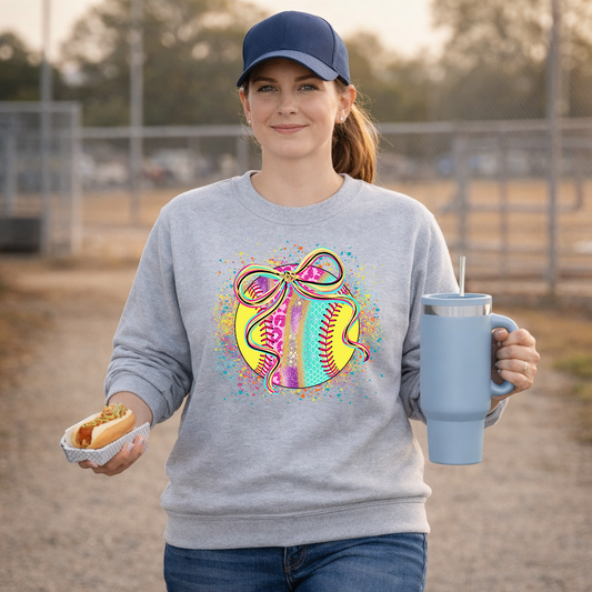 Softball Splatter Transfer