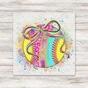 Softball Splatter Transfer