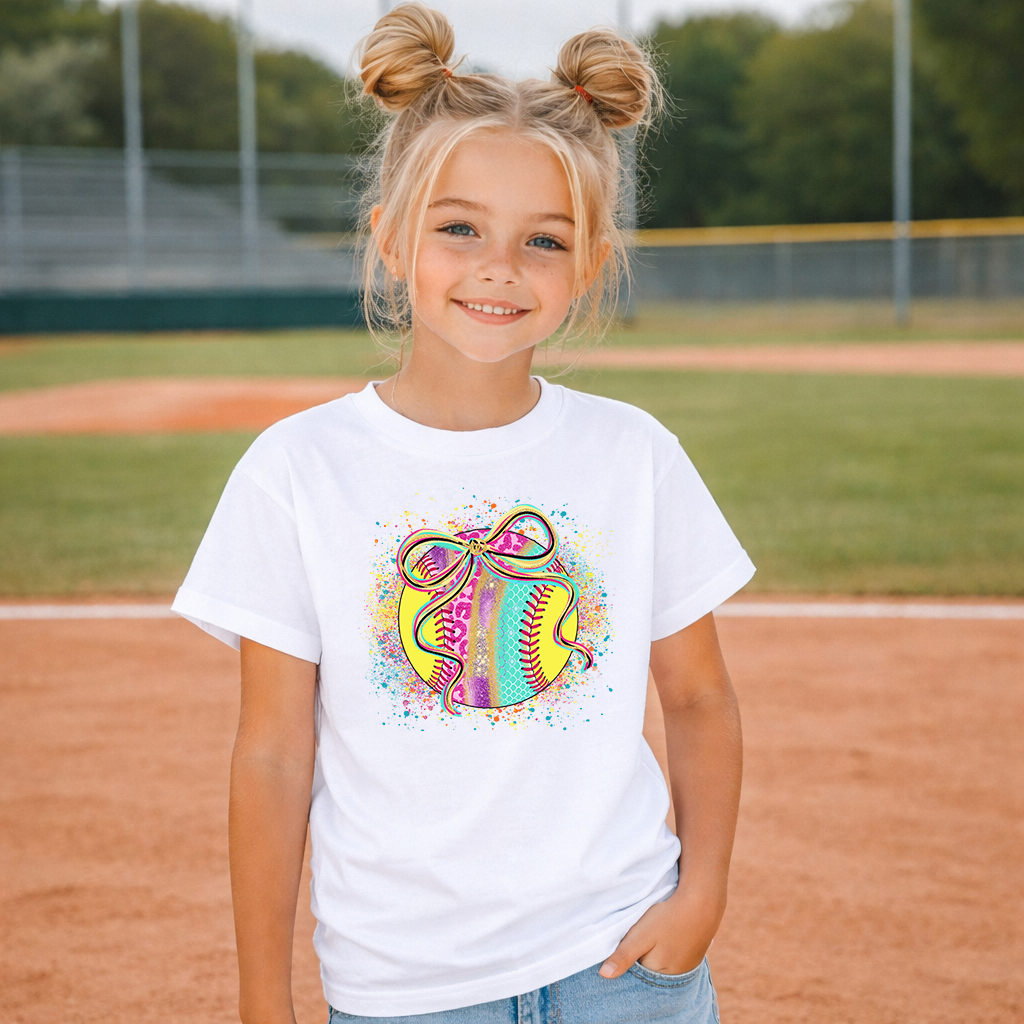 Softball Splatter Transfer