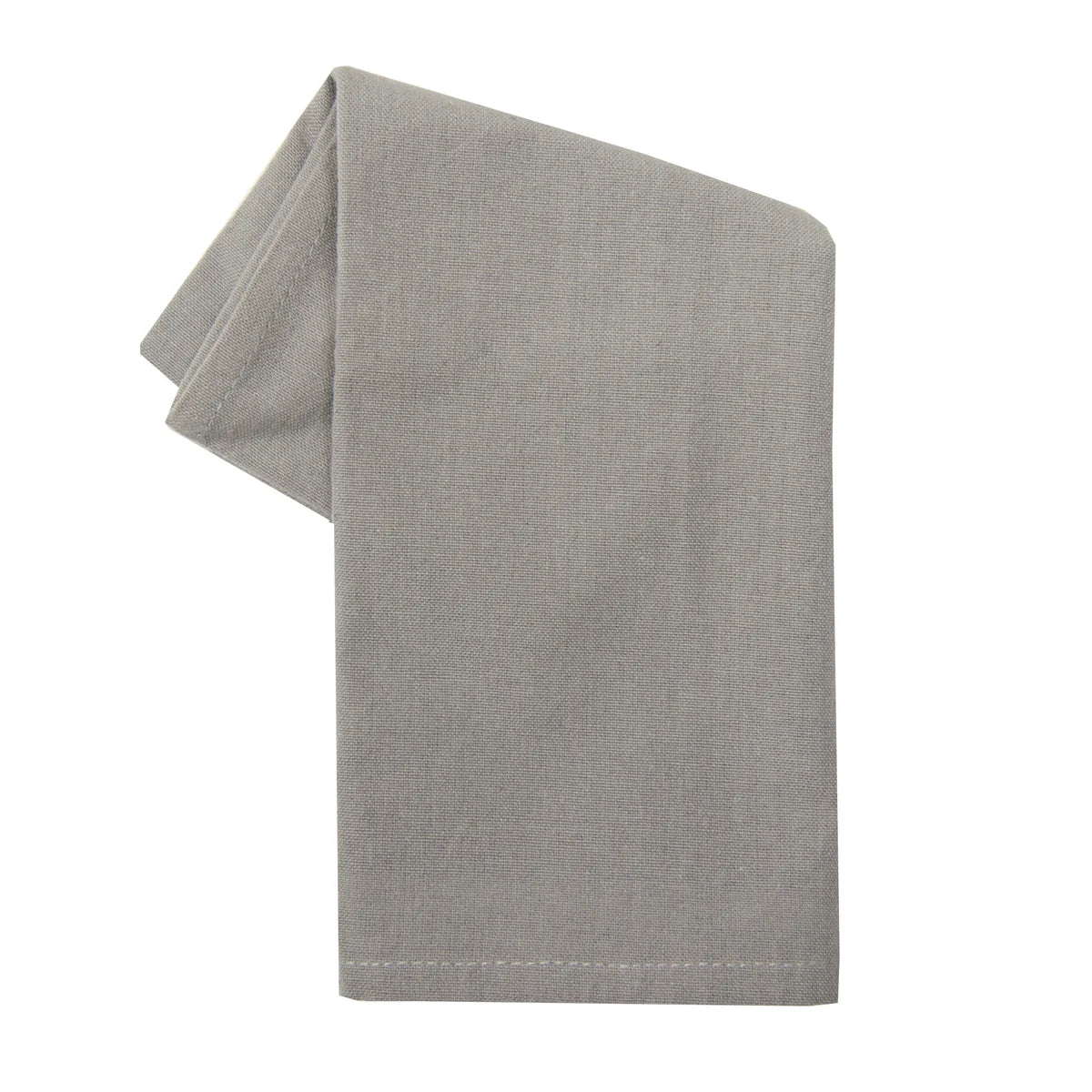 Solid Flat Weave Kitchen Towel - Gray