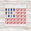 Spools & Stripes American Flag Transfer - T-SHIRT SIZE