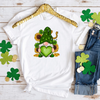 St. Patricks Day Gnome With Sunflower DTF Transfer - T-SHIRT SIZE