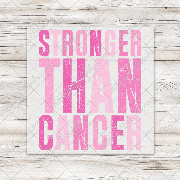 Stronger Than Cancer Transfer - T-SHIRT SIZE
