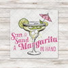 Sun Sand & Margarita Transfer - T-SHIRT SIZE