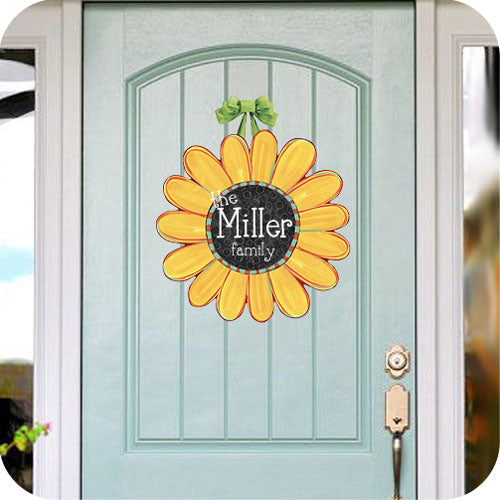 Whimsical Sunflower Door Decor