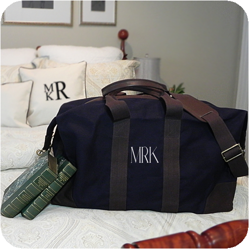 Navy Travel Weekender Tote