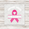 CUSTOM PERSONALIZED Fight Breast Cancer Flag Support Squad Transfers