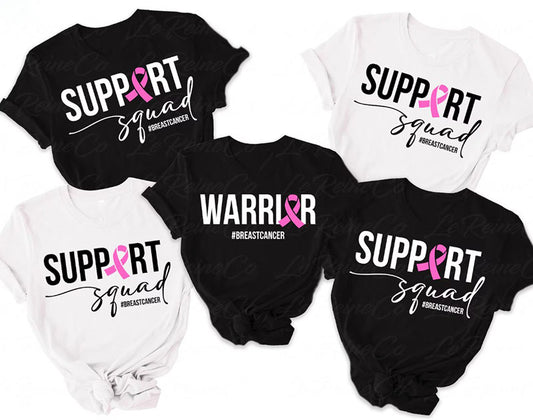 Support Squad & Warrior Transfers - T-SHIRT SIZE