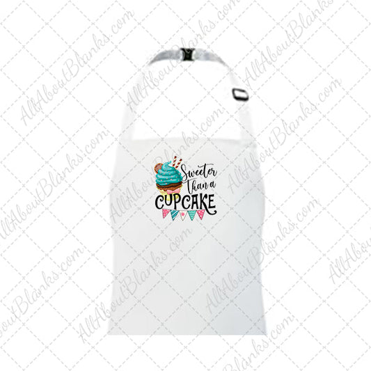 Sweeter Than A Cupcake DTF Transfer - KIDS APRON SIZE