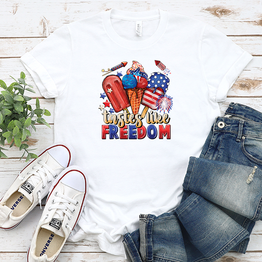 Tastes Like Freedom DTF Transfer - T-SHIRT SIZE