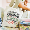 Teacher All I Want For Christmas 67 Preppy Transfer