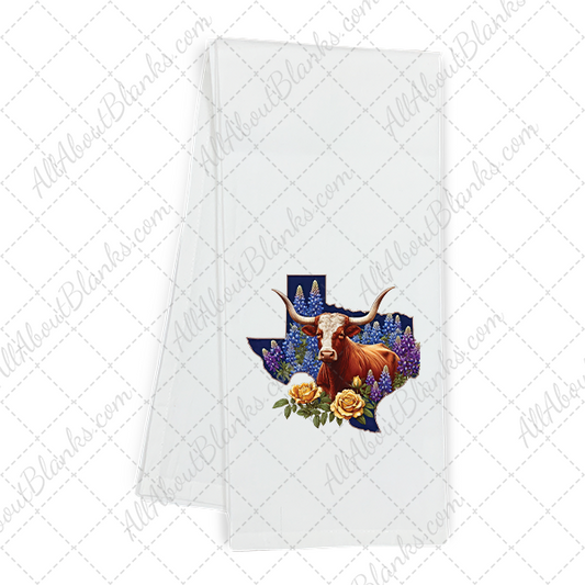 Texas State Collage Longhorn with Bluebells Transfer