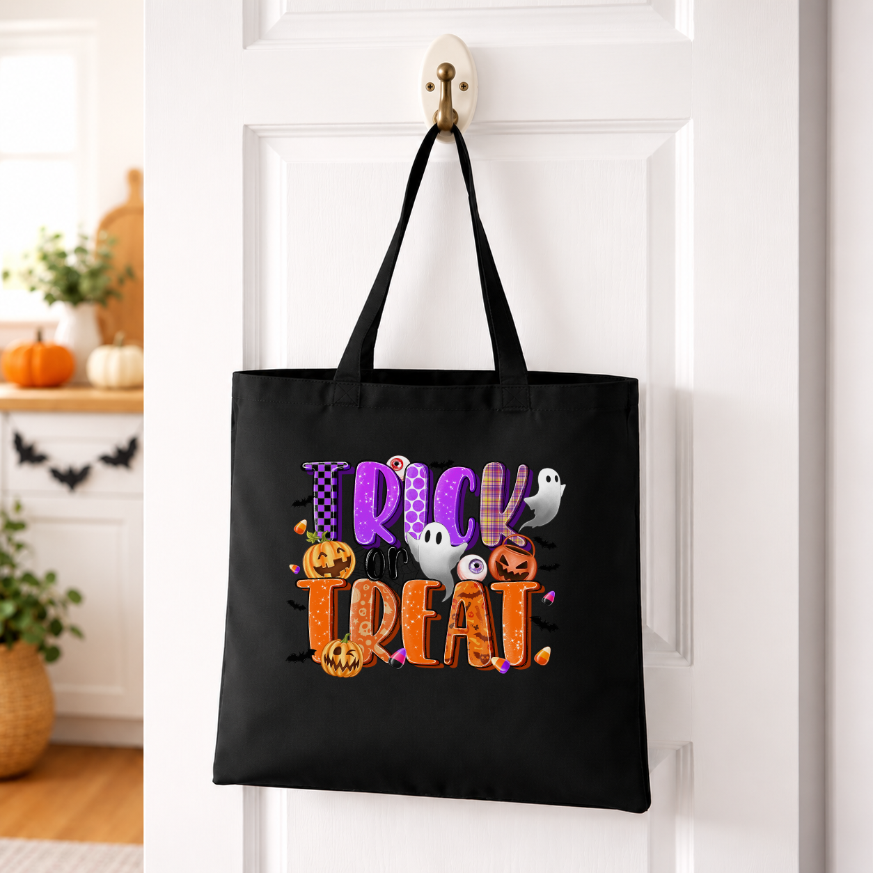 Trick Or Treat - Purple & Orange Transfer