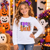 Trick Or Treat - Purple & Orange Transfer