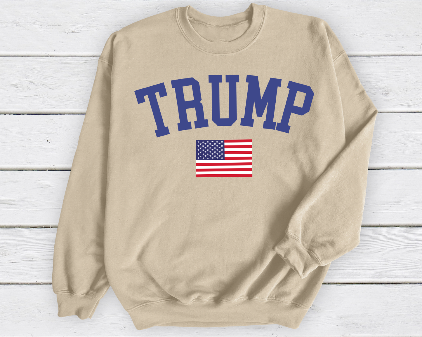 Trump Varsity And Flag DTF Transfer - T-SHIRT SIZE