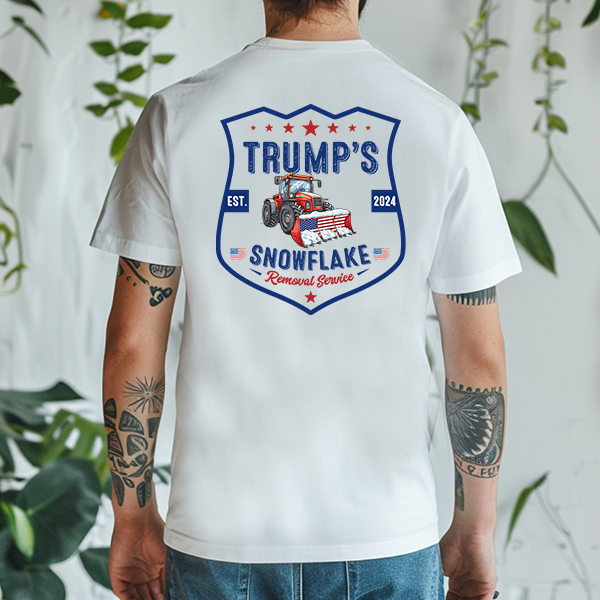 Trump's Snowflake Removal Service DTF Transfer - T-SHIRT SIZE