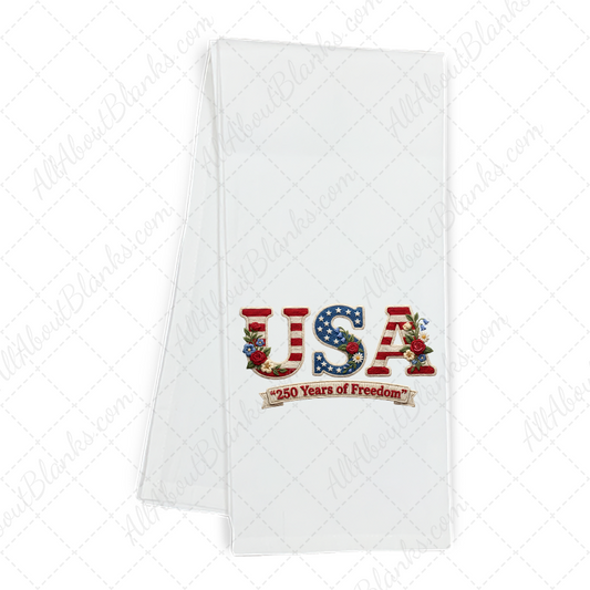 USA 250 Years Of Freedom Faux Yarn Transfer