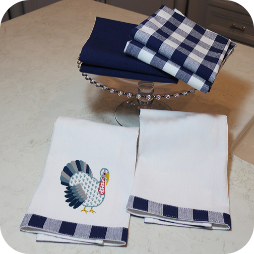 Cowboy Navy Kitchen Towel Collection