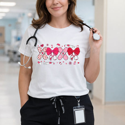 Valentine Nurse Coquette XOXO Transfer