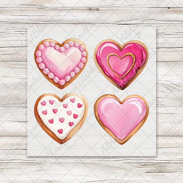 Valentines Cookies - COCKTAIL NAPKIN SIZE