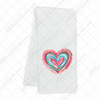 Valentines Day Multi Color Brushstroke Heart DTF Transfer