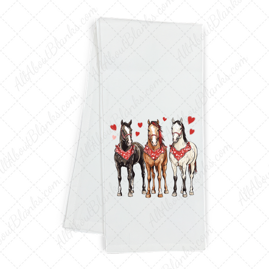 Valentines Horses Trio Transfer