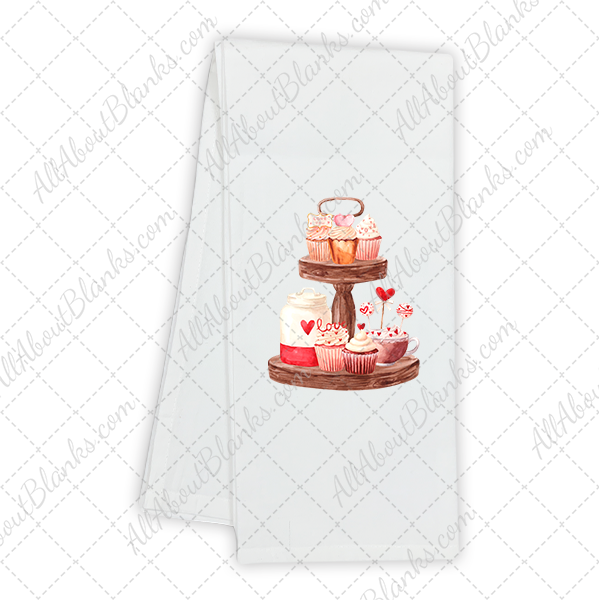 Valentines Short Cupcake Tiered Tray DTF Transfer