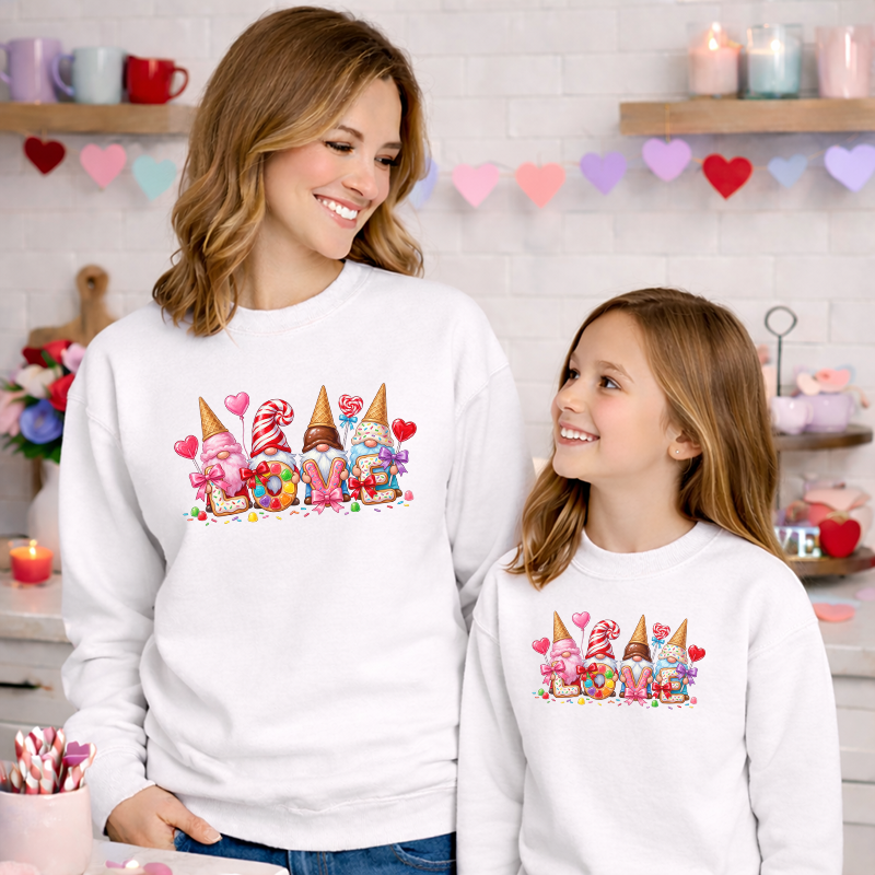 Valentines Sugar Love Gnomes Transfer